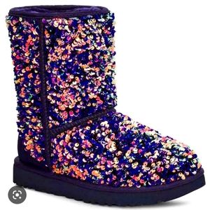 Ugg Stellar Sequin Boot Purple 8